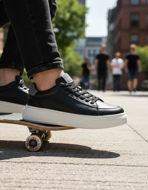 Sapatênis Masculino de Couro – Estilo Casual e Elegante