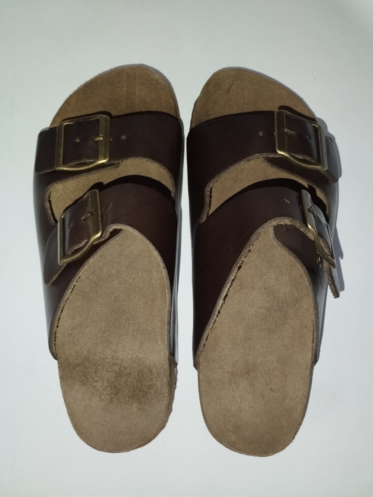 sandália Papete de couro