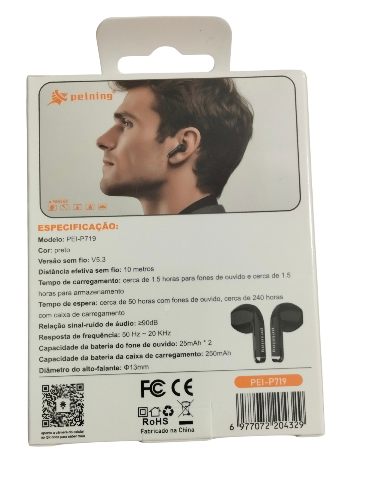 Fone De Ouvido Bluetooth V5.3 Sem Fio P719