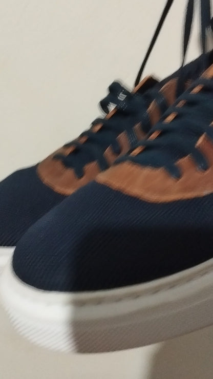 Sapatênis Casual de Couro Macio – Leve e Resistente